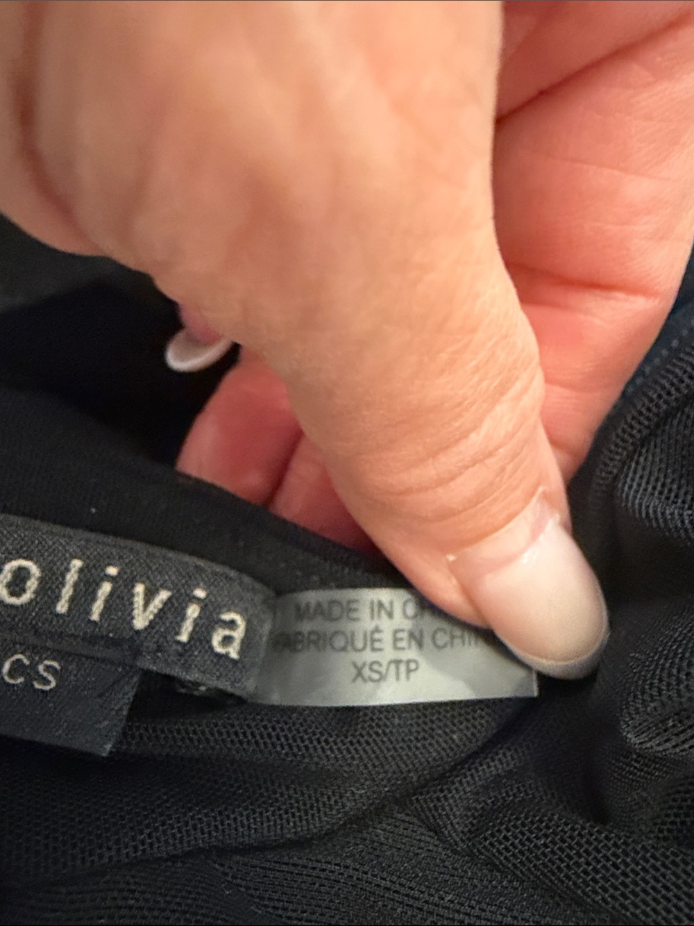 NWOT Alice + Olivia Black Classics Label bodysuit size XS - Picture 4 of 8